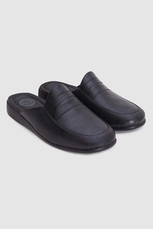 Siyah Erkek Misafir Ev Damat Çeyizlik Terlik