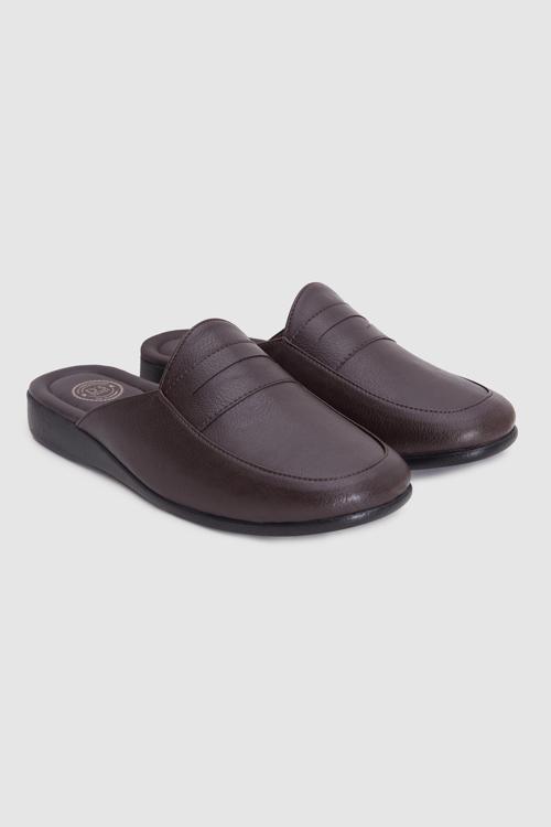 Kahverengi Erkek Misafir Ev Damat Çeyizlik Terlik