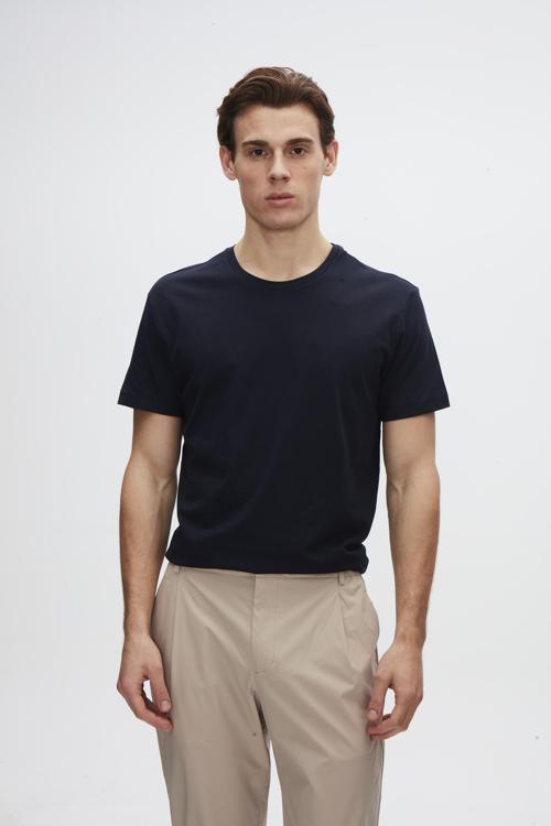 Comfort Lacivert %100 Pamuk T-Shirt