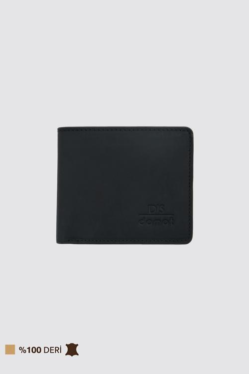 Siyah Kutulu Hakiki Crazy Deri Cüzdan