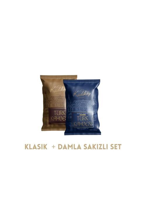 Klasik + Damla Sakızlı Türk Kahvesi Seti