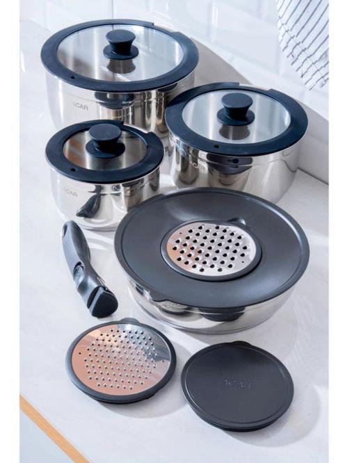 Mars 12 Parça Çelik Tencere Seti KRT-08620