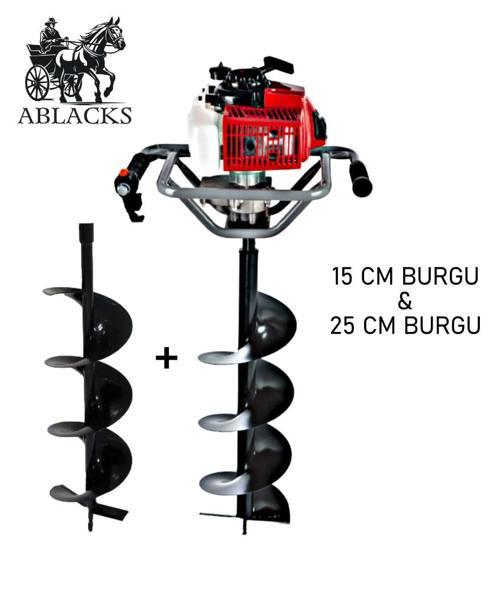 Toprak Burgu Makinesi 15 – 25 CM Çift Burgulu