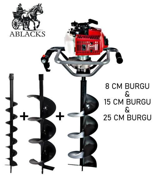 Toprak Burgu Makinesi 8 – 15 – 25 CM 3 Burgulu