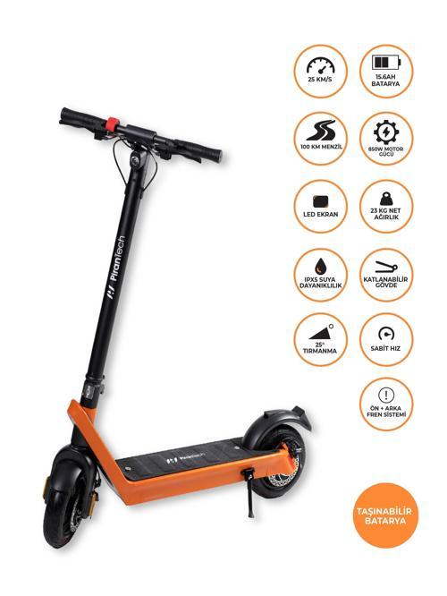 X9 Elektrikli Scooter - Çıkartılabilir Bataryalı 850W Katlanabilir Scooter