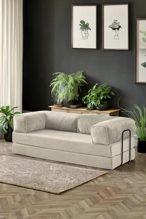 Legoom Açılır Kanepe Yatak Olabilen Rahatlama , Aktivite Koltuğu, Krem