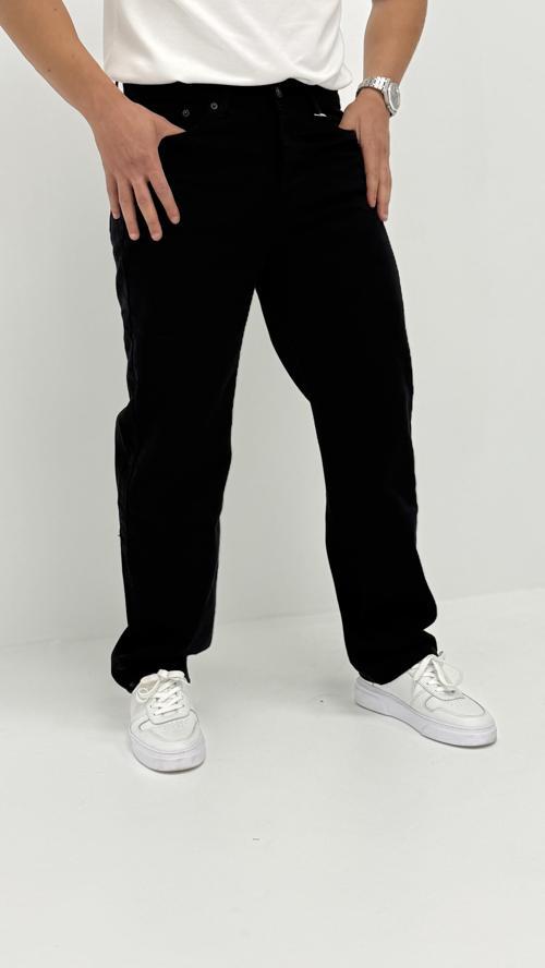 Megan Baggy Denim Siyah Erkek Jean Pantolon