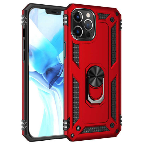 iPhone 12 Pro Uyumlu KHYR Vega Kılıf-Kırmızı