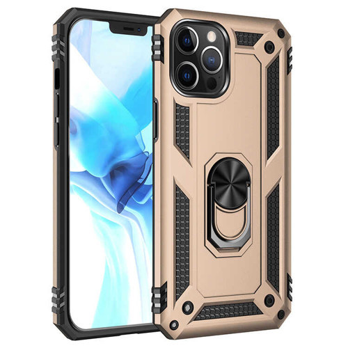iPhone 12 Pro Uyumlu KHYR Vega Kılıf-Gold