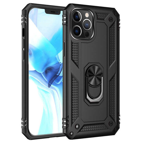 iPhone 12 Pro Uyumlu KHYR Vega Kılıf-Siyah