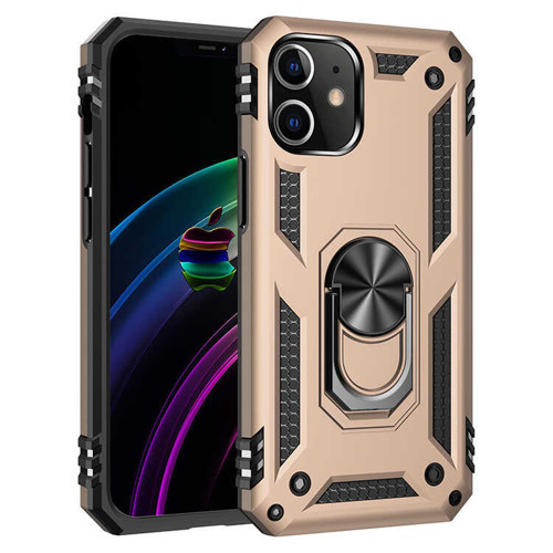 iPhone 12 Uyumlu KHYR Vega Kılıf-Gold