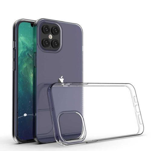 iPhone 12 Pro Max Uyumlu KHYR Süper Silikon Kılıf-Renksiz
