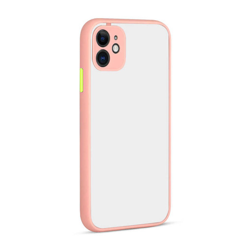 iPhone 12 Uyumlu KHYR Hux Kılıf-Pembe