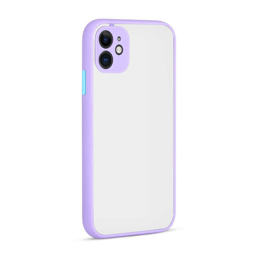 iPhone 12 Uyumlu KHYR Hux Kılıf-Lila