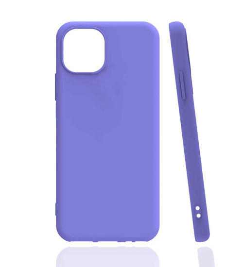 iPhone 13 Uyumlu KHYR Biye Silikon-Lila