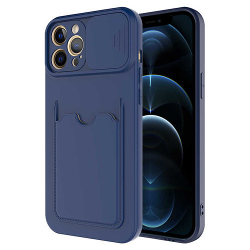 iPhone 12 Pro Max Uyumlu KHYR Kartix Kılıf-Lacivert