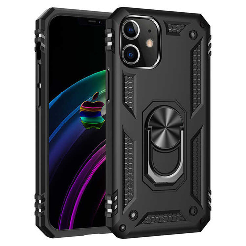 iPhone 12 Uyumlu KHYR Vega Kılıf-Siyah