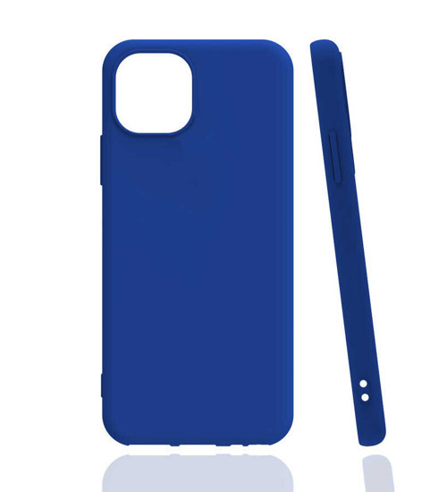 iPhone 13 Mini Uyumlu KHYR Biye Silikon-Mavi
