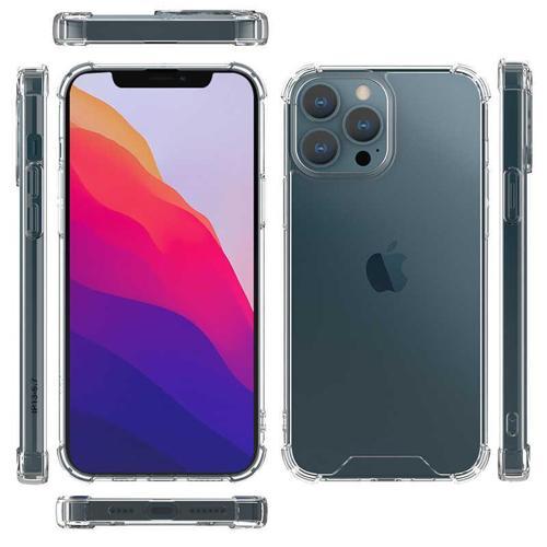 iPhone 13 Pro Uyumlu KHYR Kamera Korumalı Nitro Anti Shock Silikon-Renksiz