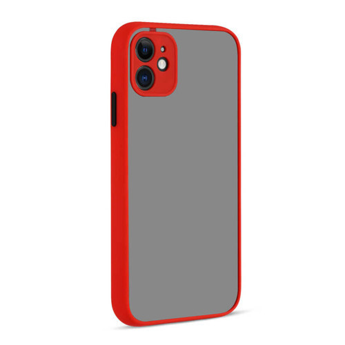 iPhone 12 Uyumlu KHYR Hux Kılıf-Kırmızı