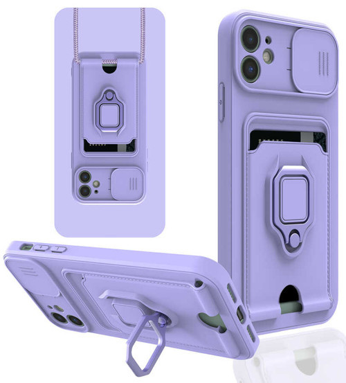 iPhone 11 Uyumlu KHYR Pelit Kılıf-Lila