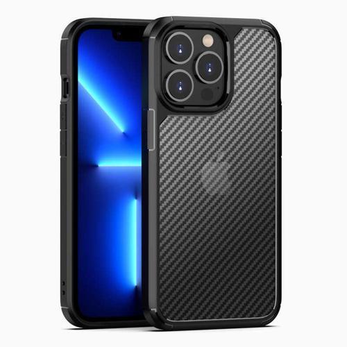 iPhone 13 Pro Max Uyumlu KHYR İnoks Kılıf-Siyah