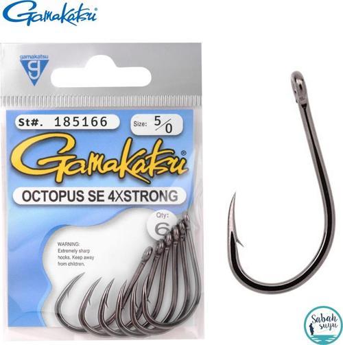Octopus SE 4X STR No:5/0 Olta İğnesi Siyah (6 Adet)