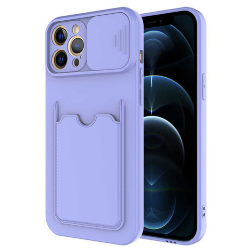 iPhone 12 Pro Max Uyumlu KHYR Kartix Kılıf-Lila