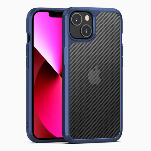 iPhone 13 Mini Uyumlu KHYR İnoks Kılıf-Mavi