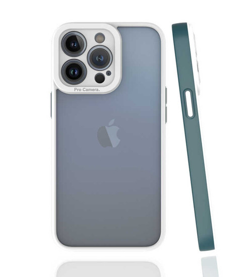iPhone 13 Pro Uyumlu KHYR Mima Kılıf-Koyu Yeşil