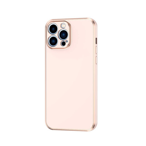 iPhone 12 Pro Max Uyumlu KHYR Bark Kılıf-Rose Gold