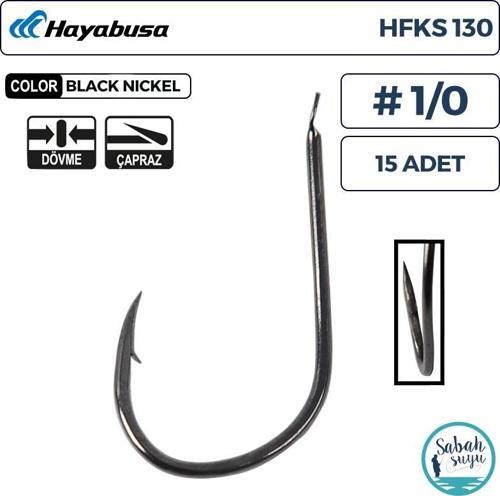 HFKS 130 Kısa P. Dövme Çapraz İğne Siyah #1/0 (15 Adet)