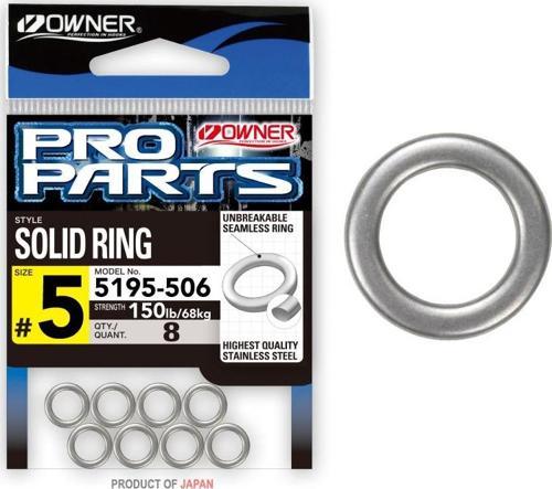 5195 Solid Ring (Kapalı Halka) #5 150Lb./68kg (8 Adet)