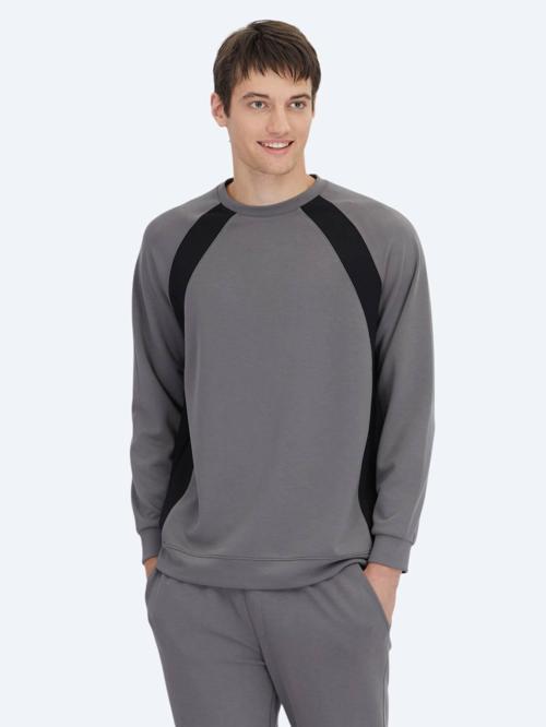 Antrasit Bisiklet Yaka Sweatshırt