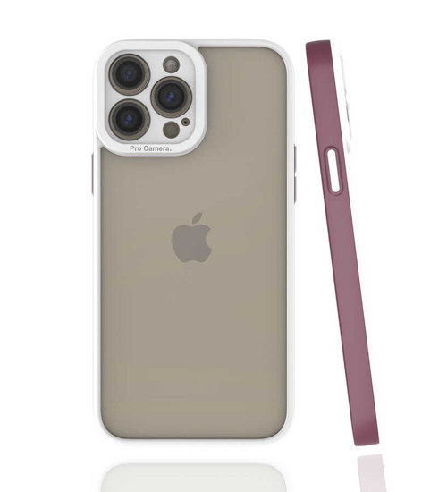 iPhone 13 Pro Max Uyumlu KHYR Mima Kılıf-Mürdüm