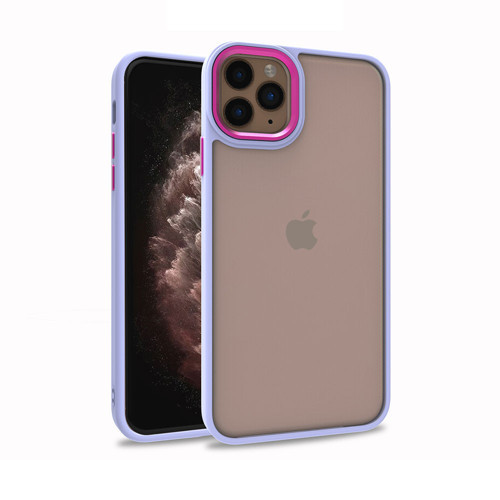 iPhone 12 Pro Uyumlu KHYR Flora Kılıf-Lila