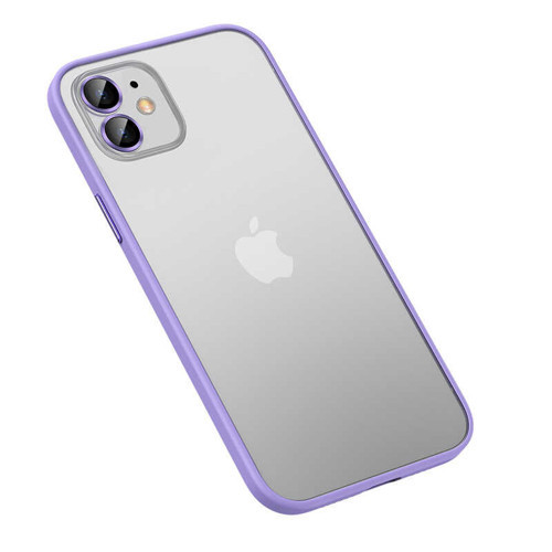 iPhone 12 Uyumlu KHYR Retro Kılıf-Lila