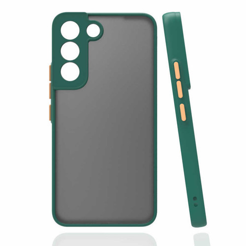 Galaxy S22 Plus Uyumlu KHYR Hux Kılıf-Koyu Yeşil