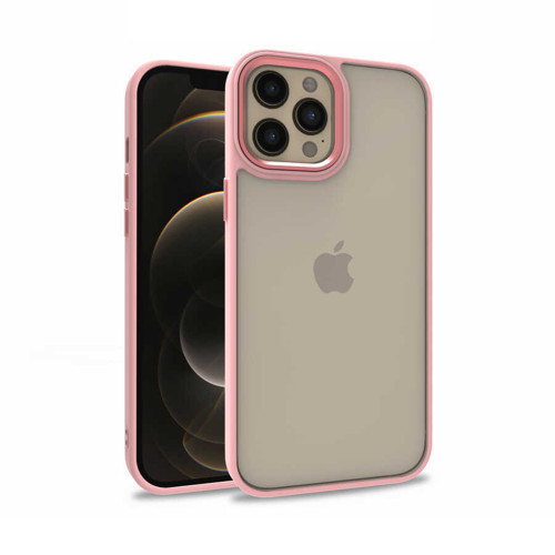 iPhone 12 Pro Max Uyumlu KHYR Flora Kılıf-Rose Gold