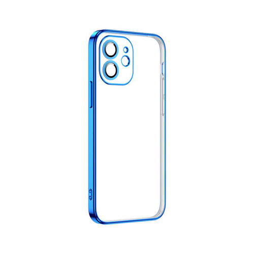 iPhone 12 Uyumlu KHYR Krep Kılıf-Mavi