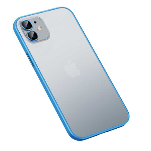 iPhone 12 Uyumlu KHYR Retro Kılıf-Mavi