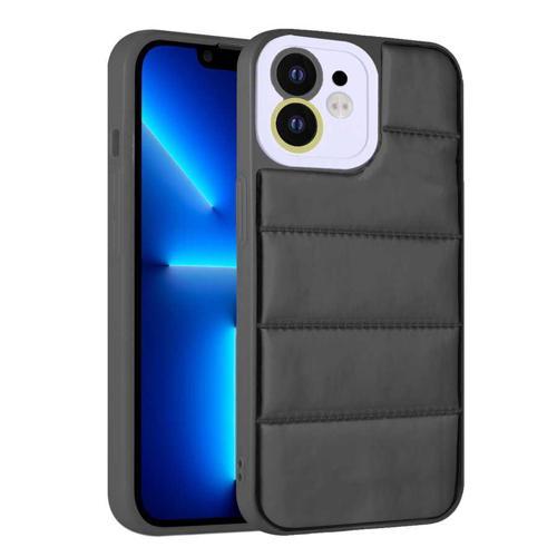 iPhone 11 Uyumlu Kamera Korumalı AiHTTgli Renkli KHYR Seksek Kılıf-Siyah