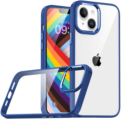 iPhone 14 Plus Uyumlu KHYR Flora Kılıf-Lacivert