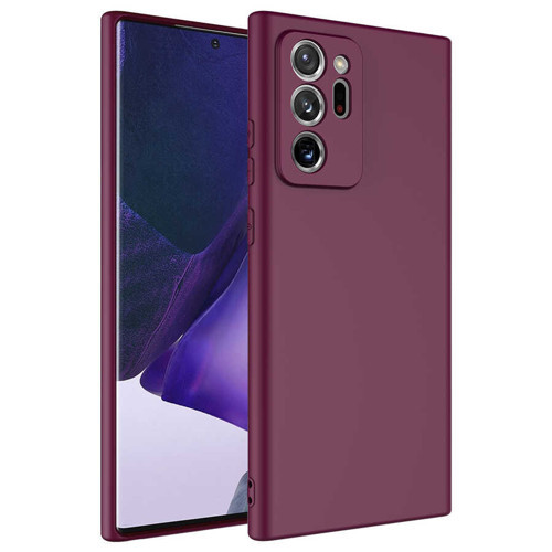 Galaxy Note 20 Ultra Uyumlu KHYR Mara Lansman Kılıf-Koyu Mor