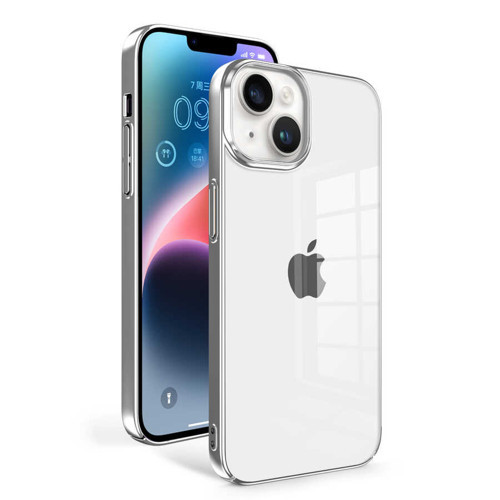 iPhone 14 Plus Uyumlu KHYR Sun Kılıf-Gümüş