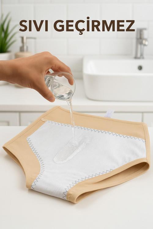 Regl Dönemi Için Özel Tasarım Kadın Külodu, Yüksek Emicilik