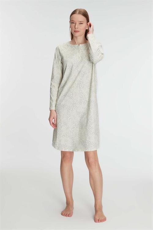 Arias Closet Pamuklu Uzun Kollu Gecelik