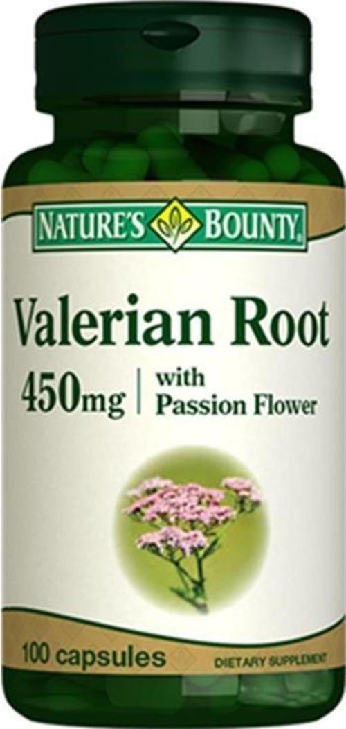 Valerian Root with Passion Flower 450 mg 100 Kapsül