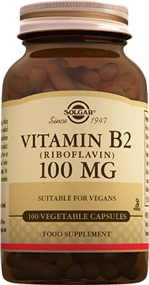 Vitamin B2 (Riboflavin) 100 mg 100 Kapsül