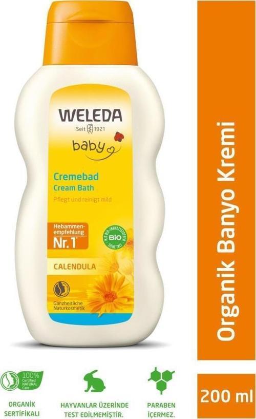 Calendula Organik Temizleyici ve Nemlendirici Banyo Kremi 200ml